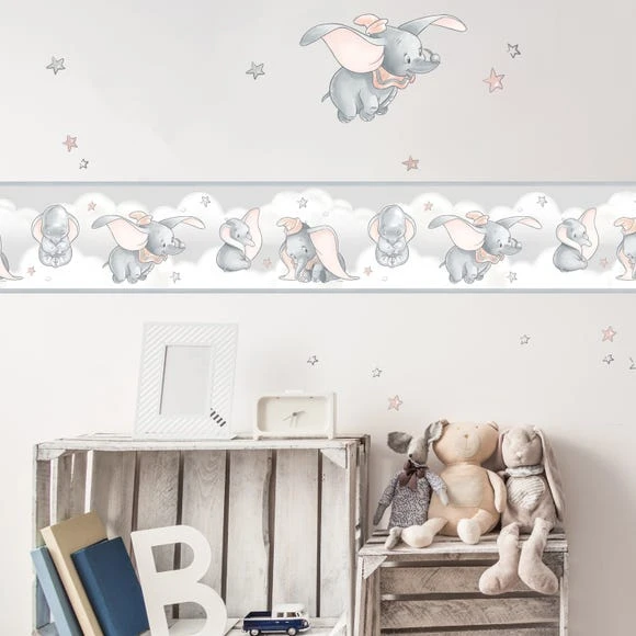 Disney Dumbo Wallpaper Border Paper, Made in the UK, Kids 1 Disney Dumbo Wallpaper Border Paper, Made in the UK, Kids